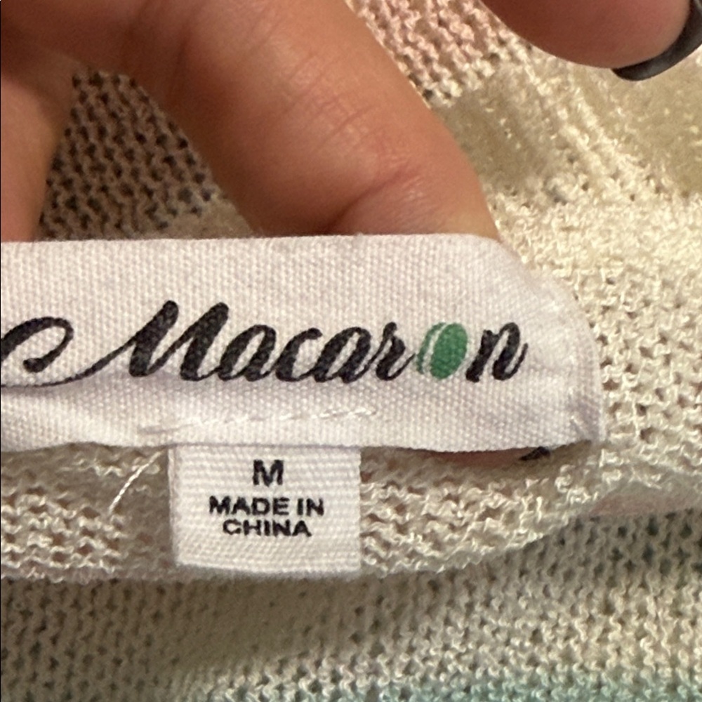 Macaron Women’s Size Medium Pullover Long Sleeve … - image 8
